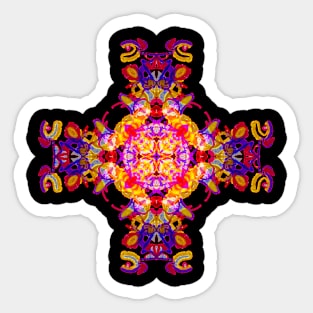 Meditation psychedelic Sticker